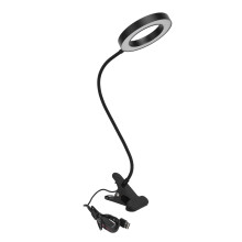 Augenschonende LED-Schreibtischleuchte mit flexiblem Schwanenhals, 3 Farbtemperaturen einstellbar, ideal zum Lesen, für Büro, Schlafzimmer,