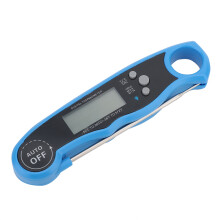 Digitales Fleischthermometer mit Hintergrundbeleuchtung, LCD-Sonde, wasserdicht, schnelle Anzeige, geeignet für Grill, Backen und Räuchern (Anzeige