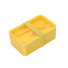 Fiambrera Bento de material apto para alimentos, fiambrera Bento apilable, recipientes de silicona a prueba de fugas, aptos para microondas y