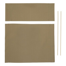 Outdoor Director Chair Canvas Cover Set Solid Colored Fabric With Bamboo Frame Support Waterproof Anti Skid Easy Wipe Clean Replacement Cover For
