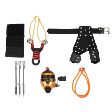 Kit de tirachinas de pesca con soporte para la muñeca, estilo arco, con puntas de flecha y diseño de alta velocidad para una pesca precisa.
