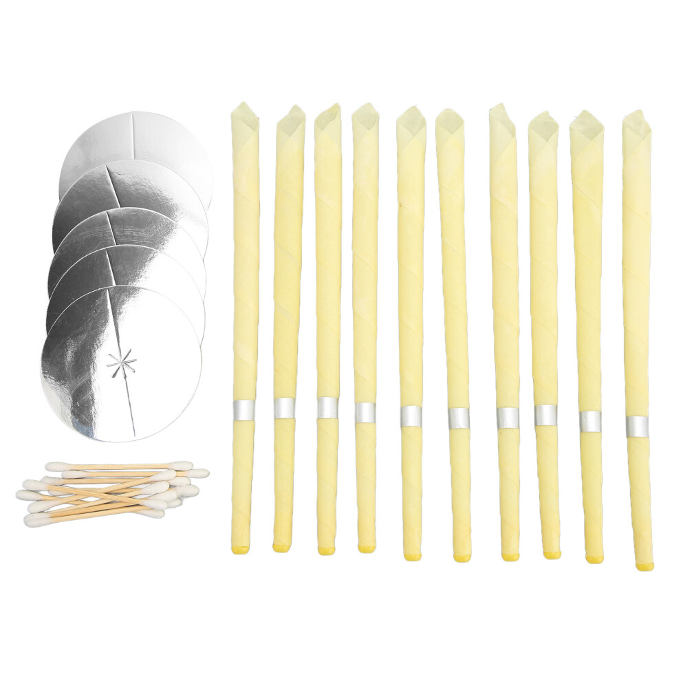 Portable Ear Cleaning Kit Stress And Anxiety Relief Beeswax Based Tools For Gentle Wax Removal Includes Swabs And Plates In A Compact Design For