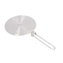 Stainless Steel Heat Diffuser For Induction & Gas Cooktops, Detachable Handle Design Ensures Safe & Efficient Cooking, Enhancing Food Taste