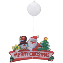 Luces navideñas a pilas, decoración para ventanas con ventosa, adornos navideños LED de luz blanca cálida con función de temporizador