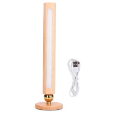 Milieuvriendelijke houten LED-wandlamp met magnetisch afneembaar ontwerp, USB-oplaadbare batterij voor multifunctioneel gebruik, zacht en comfortabel