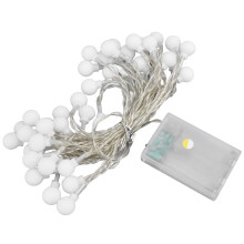 Timer Function Multi-Mode String Lights, Battery Operated Globe String Lights For Indoor Outdoor Bedroom Decoration (6M)