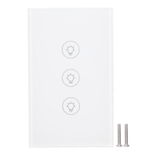 Lasc Solais Zigbee Rialaithe ag Aip, Soilsiú Gan Sreang Ordú Gutha Alexa le Dearadh Galánta agus Cláreagrú Éasca, Gan Sreang Neodrach ag