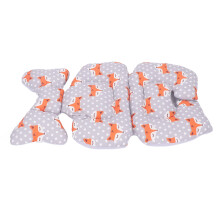 Coussin de soutien pour corps de nacelle bébé en velours pêche lavable, type 1