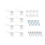 8pcs Adhesive Hat Rack Display Hooks for Wall Door Baseball Cap Holder Closet Storage Organizer Cap Hanger White 1