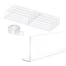 Transparent Toy Blocker for Under Furniture, Under Couch Blocker (3.2Inch H 16Inch L), 8 Pack Bed Blockers for Under Bed