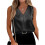 Moderigtig casual top til kvinder, sort L 2