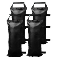 Sand Bags for Canopy Weights (No Sand)Sand Bags for Weight Sandbags for Canopy Tent Canopy Weights 4 Pack Black