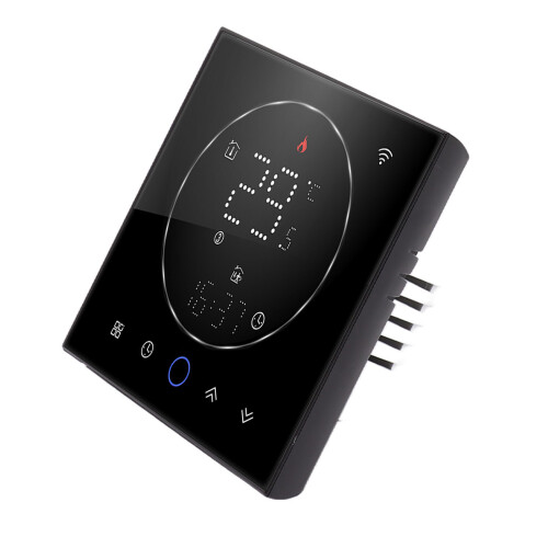 Smart LCD Thermostat Programmable Controller Accurate Heating Regulation Energy Efficiency Voice Command Ready 1