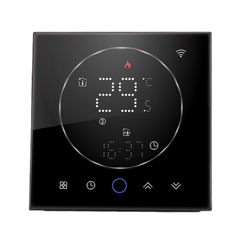 Smart LCD Thermostat Programmable Controller Accurate Heating Regulation Energy Efficiency Voice Command Ready 2