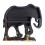 Elephant Crystal Wall Rack Wooden Wall Rack Crystal Display Storage Rack Hanging Floating Rack 1