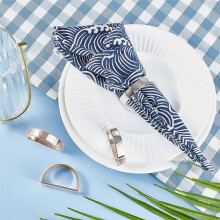 Boucle de Serviette Tendance, Porte-Serviettes en Forme de D, Anneau de Serviette, Boucle de Serviette, Anneau de Serviette Simple et Moderne, Or Mat