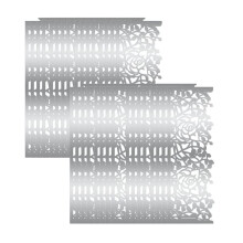 100pcs Disposable Rose Flower Paper Napkin Rings Laser Cut Foil Paper Napkin Holder,Serviette Rings Silver