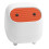 Desktop Trash Can, Small Office Supplies,  Double-Layer Push-Down Trash Can, Cute Trash Storage Box White 1