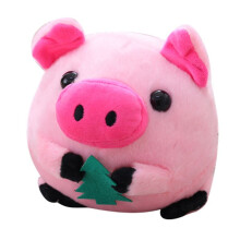 Jouets Interactifs en Peluche pour Chien, Jouet en Forme de Balle pour Chien, Jouet Électronique Lavable en Peluche pour Chien avec Son Cochon de