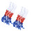 Weatherproof Basketball Net Red Blue White 1