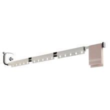 Telescopic Clothes Rack Foldable Clothes Rack Aluminum Alloy Wall-Mounted Home Use Clothes Rack C