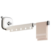 Telescopic Clothes Rack Foldable Clothes Rack Aluminum Alloy Wall-Mounted Home Use Clothes Rack A
