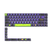 Comic Keycaps EVA01 BOW- Profile PBT Dye-Sub 78 Keys for Mechanical Gaming Keyboard 61/61/63/64/68 Layouts C