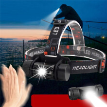 Led Rechargeable Headlight,Motion Sensor Adjustable Headband Headlight for Adults Outdoor Camping Running Riding
