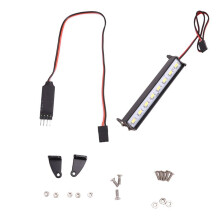 RC Auto Dak LED Lichtbalk Verstelbare Modus voor 1/10 Crawler SCX10 Wraith Capra TRX4 TRX6 CC01 89mm
