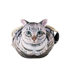 Bolsa Cosméticos con Forma Gato, Bolsa Belleza Multifuncional, A Prueba Polvo, Gran Capacidad, Estuche Maquillaje Viaje para Damas, Bolsa Maquillaje