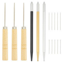 Set di Strumenti per Supporto Radicamento Capelli Bambole, Strumenti DIY per Parrucche Bambole con Manico, Strumenti per Radicamento Capelli,