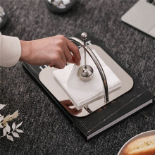 Porte-Serviette avec Bras Pondéré Moderne Porte-Serviette Carré Porte-Serviette pour Comptoir de Cuisine Table à Manger Pique-Nique