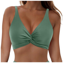 Women's underwire bikini top with padding, one piece