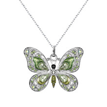 Collana vintage con farfalla multicolore, gioielli da donna, regalo, accessori per donne