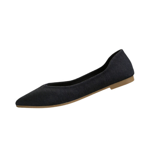 Willtoo Damenmode, einfarbige, spitze Freizeitschuhe, flache Schnürschuhe