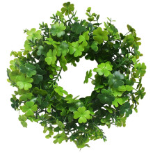 Guirlanda artificial redonda para o Dia de São Patrício e coroa de flores para pendurar em portas/janelas – Decoração para casa em promoção,