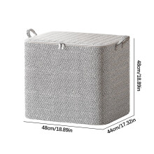 Borsa portaoggetti con cerniera in tessuto non tessuto – Grande, pieghevole, rinforzata, con coperchio, compatibile con guardaroba e traslochi