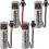 Pacote com 4 pilhas ER14505H AA ER14505 de 2700mAh e 3,6V com plugue 1