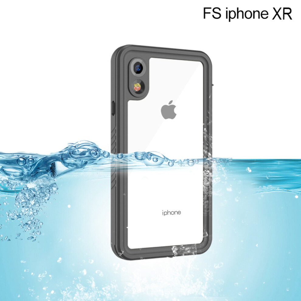 360 Waterproof Case For Iphone Xr (6.1") Â Shockproof, Dirtproof, Sandproof, Ip68, Built-In Screen Protector, Black 9340959362141