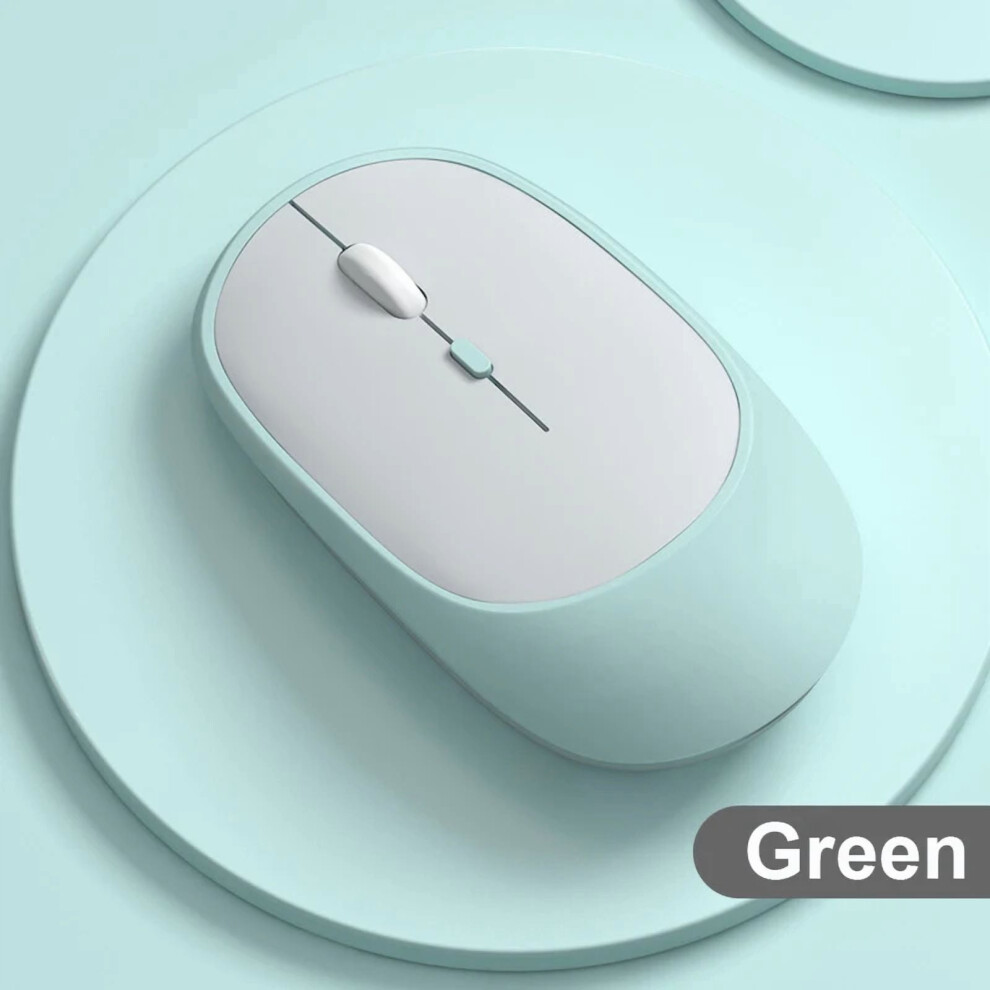Wireless Mouse Rechargeable Mouse Dual Modes Bluetooth-Compatible 2.4G Usb Mute Mice For Laptop Pad Tablet Macbook Mause 9340959362318