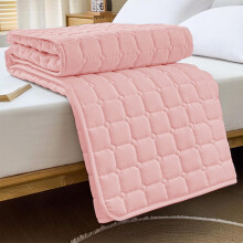 Mattress Cover Full, Thickened Mattress, Modern Style Brown Bed Hat with Texture Design, Comfortable Bedroo 78.74x 47.24in