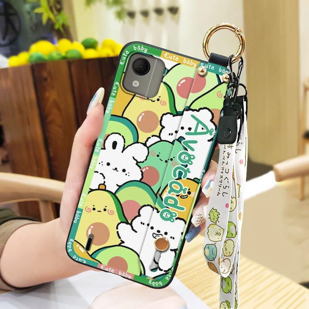 Nokia C110 4G Phone Case Â Shockproof, Waterproof, Anti-Dust, With Lanyard & Wristband, Cute Cartoon Design 9340959363582