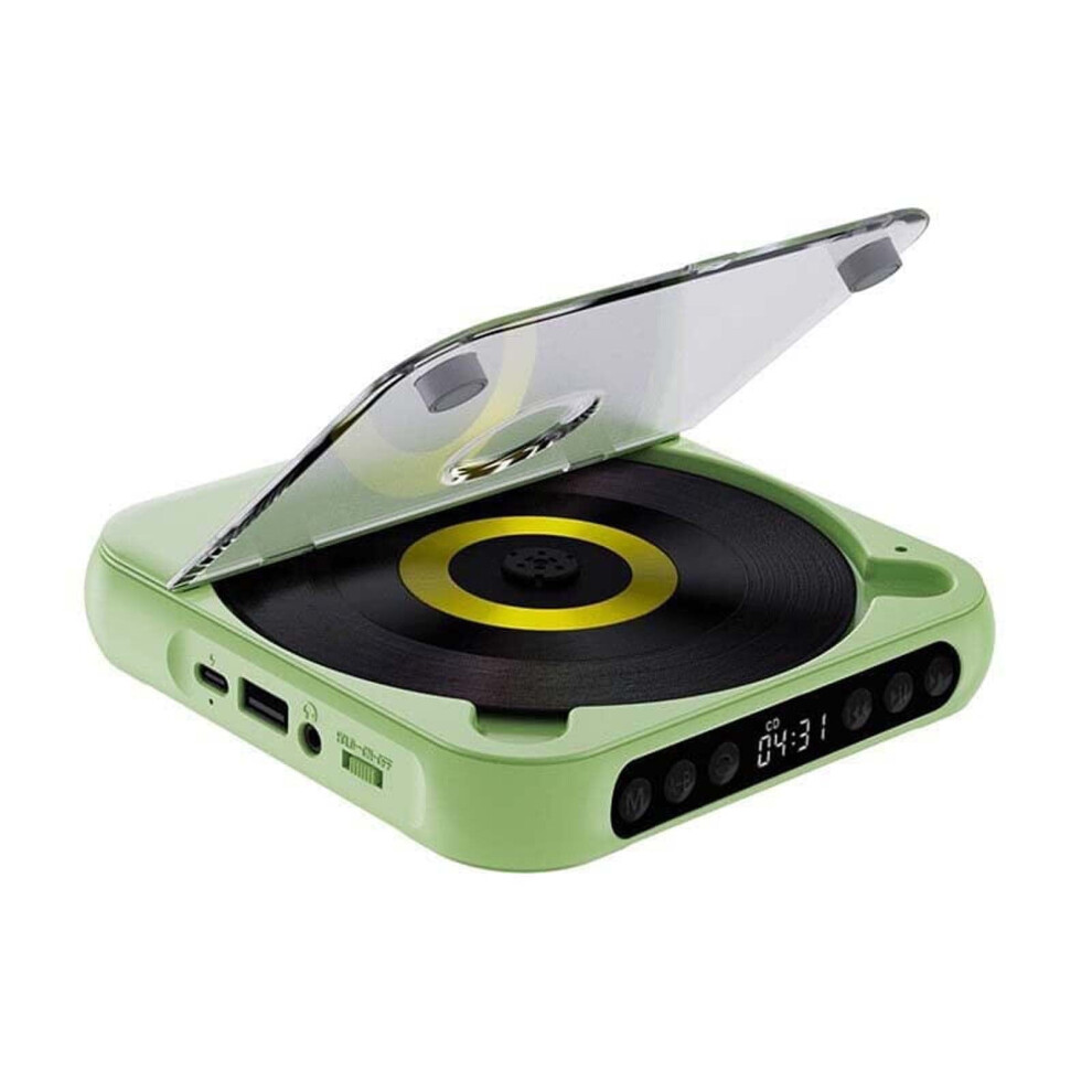 Portable Bluetooth-Compatible Cd Player With Hifi Speakers, Lcd, Timer, Cd/Aux/Usb & Repeat Modes 9340959363858