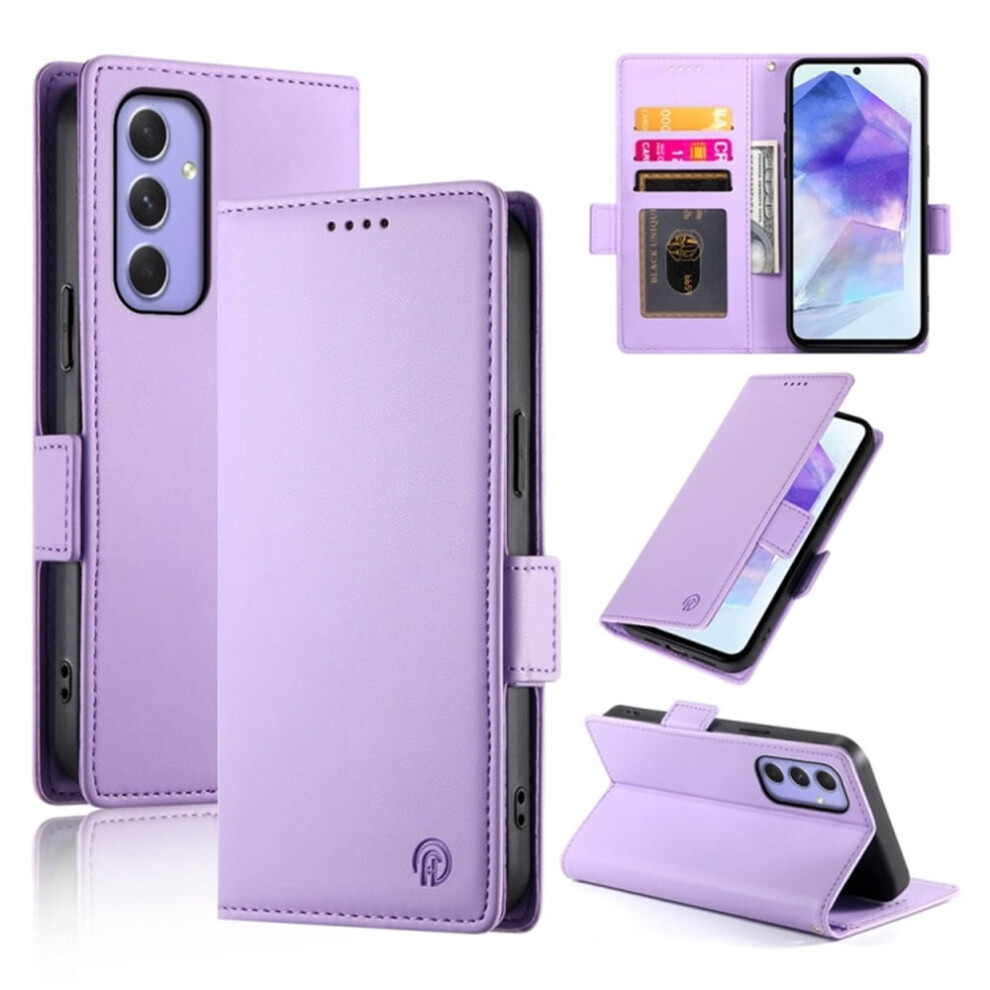 Samsung Galaxy A55 5G Wallet Case Pu Leather Purple 937196971640