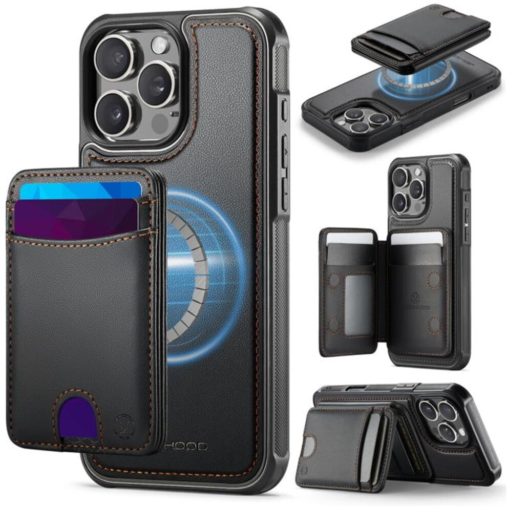 Jeehood Iphone 15 Pro Case: Pu Leather Rfid-Blocking 937196973156