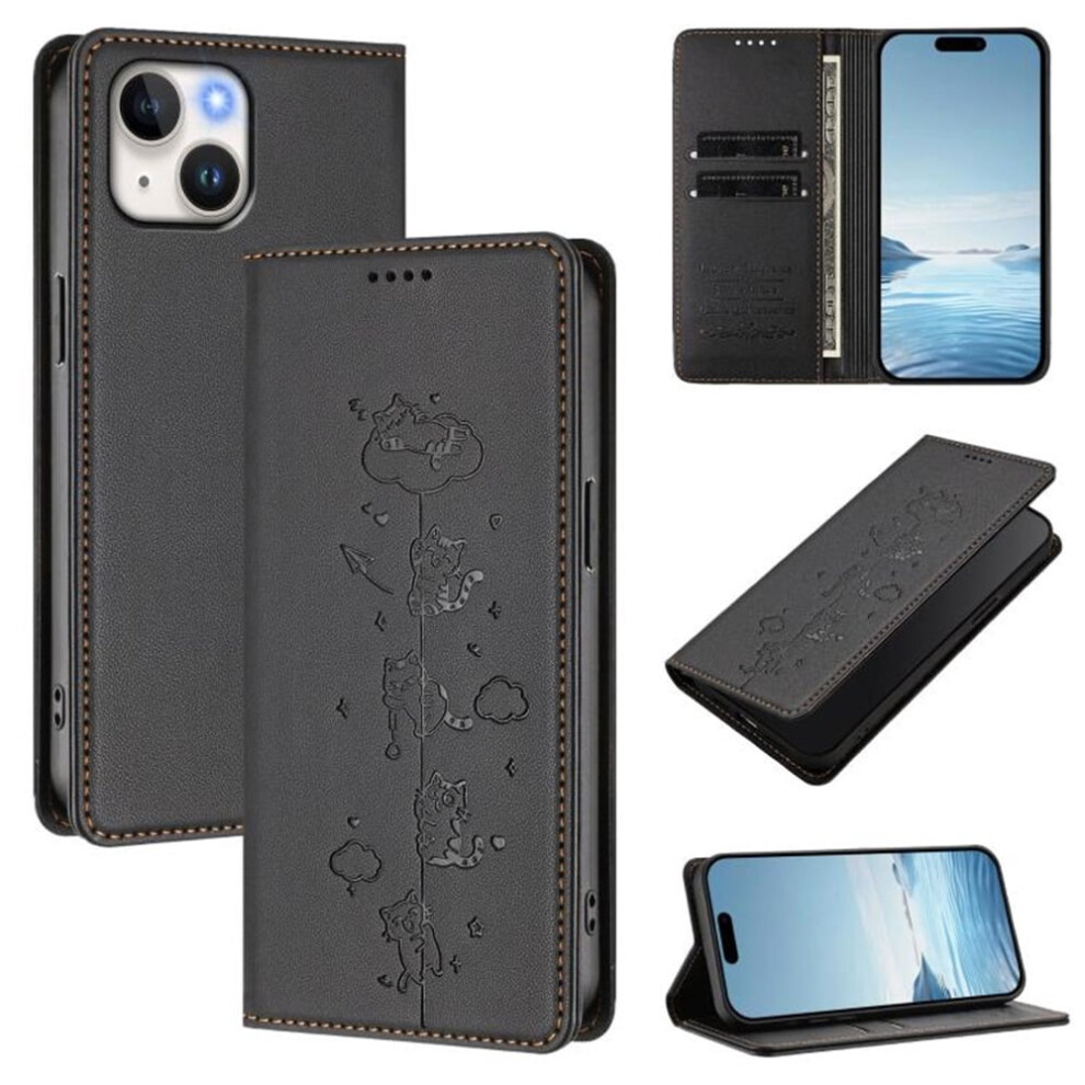 Leather Flip Wallet Case For Iphone 13 Â Rfid Black 968604589300