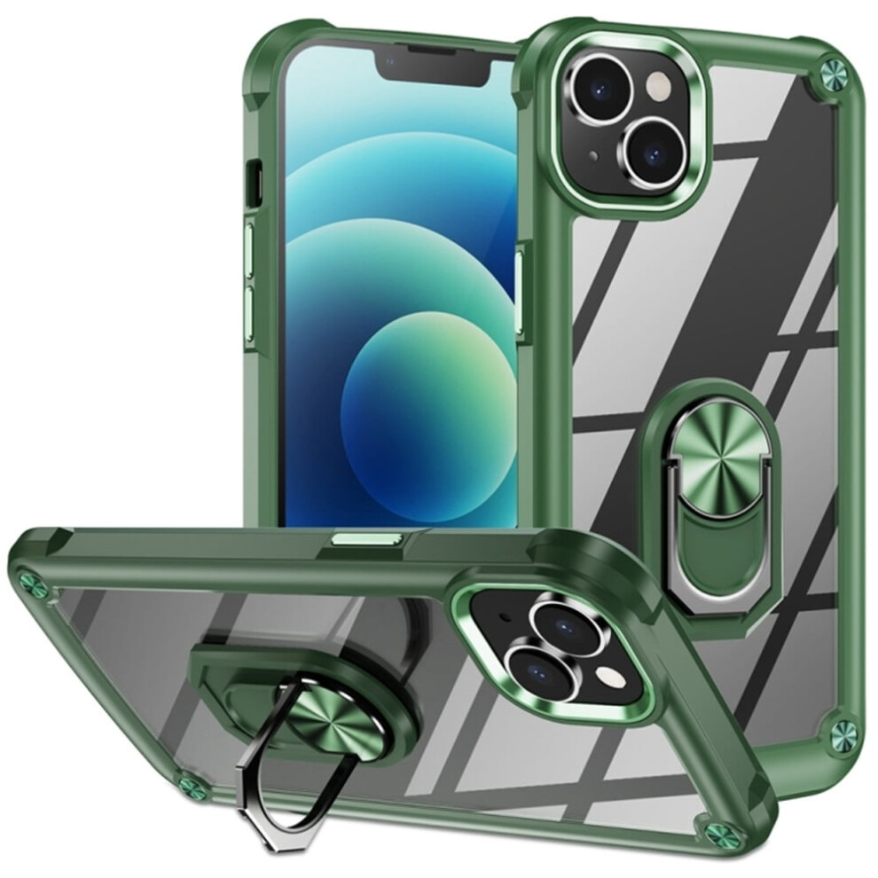 Iphone 15 6.1" Heavy Duty Shockproof Armor Case With Ring 968604589430
