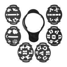 Pretyzoom 1 Set of Alphabet Markers Golf Ball Marker Stencils for Practice Sessions