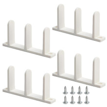 Sliding Door Track Installation Sliding Door Guide 4pcs Sliding Closet Door Floor Guides Universal Size Cabinet Door Bottom Guide with for Smooth