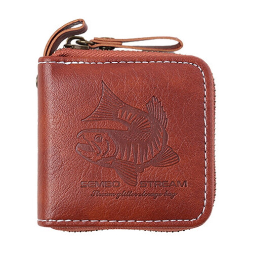 Fishing Lure Storage Bag PU Leather Waterproof 1 Pack